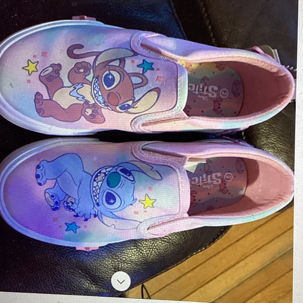 Disney Stitch & Angel Little Kid Girls Slip-On (size 2)
